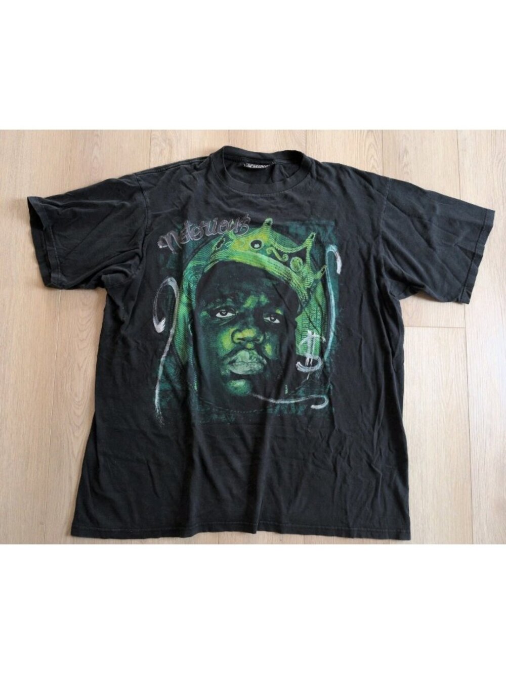 Vintage 2005 Brooklyn Mint Notorious BIG Rap Tee 3XL Biggie Smalls Crown T-Shirt